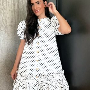 Vestido mini Josefina lunares