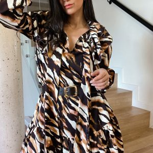 Vestido Candela leopardo